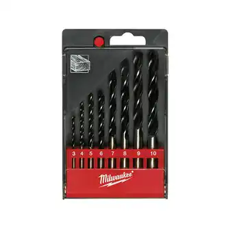Forets à bois 3 pointes milwaukee din 7487 e - 4932352466 - (8pcs)