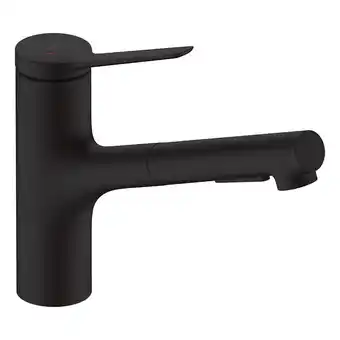 Hansgrohe zesis m33 mitigeur de cuisine 150 avec douchette extractible 2 jets, noir mat (74800670)