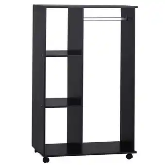Bricorama Armoire penderie armoire de rangement mobile panneaux de particules noir offre