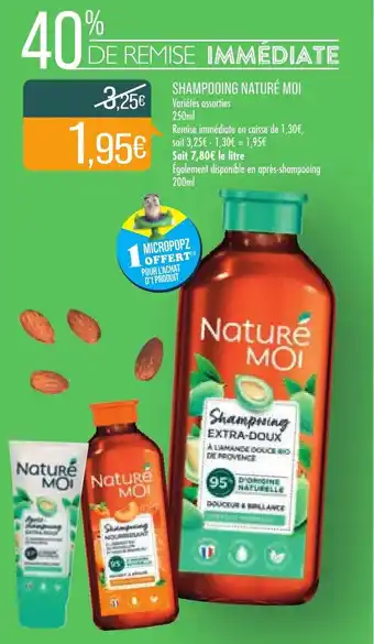 Match Shampooing naturé moi offre