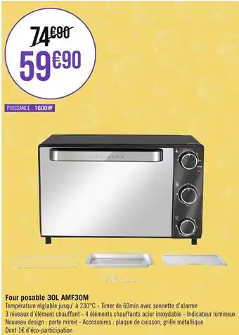 Géant Casino Four posable 30L AMF30M offre