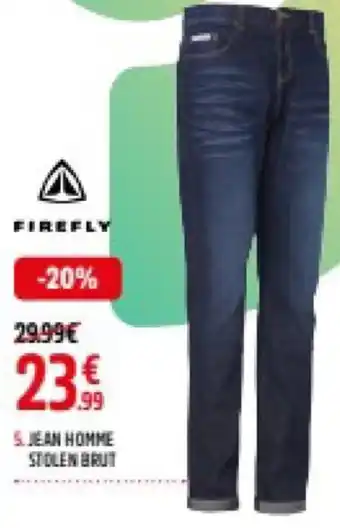 Intersport JEAN HOMME STOLEN BRUT offre