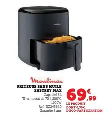Super U FRITEUSE SANS HUILE EASYFRY MAX offre