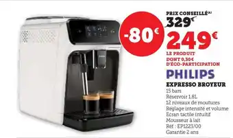 Super U EXPRESSO BROYEUR 15 bars offre
