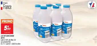Netto LAIT UHT DEMI-ÉCRÉMÉ offre