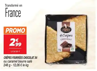 CRÊPES FOURRÉES CHOCOLAT X4