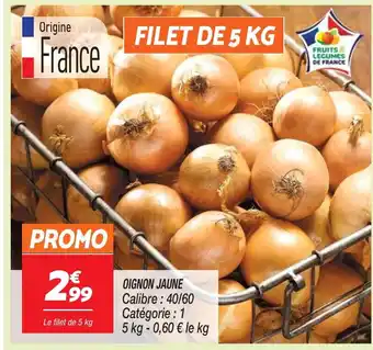 Netto OIGNON JAUNE offre