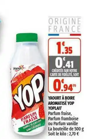 Coccimarket Yaourt à Boire Aromatisé Yop Yoplait offre