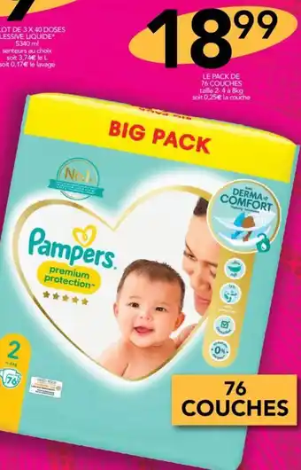 Stokomani LE PACK DE 76 COUCHES taille 2-4 à 8kg offre