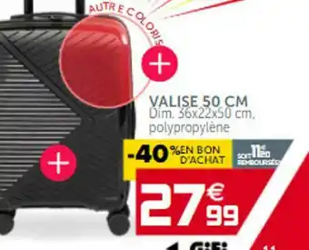 Gifi Valise 50 Cm offre