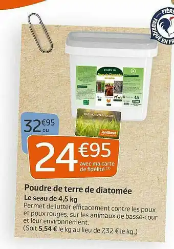 Jardiland Poudre De Terre De Diatomée offre
