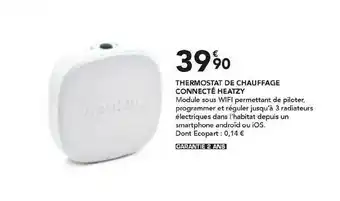 Thermostat De Chauffage Connecté Heatzy