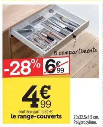 Centrakor Le range-couverts offre
