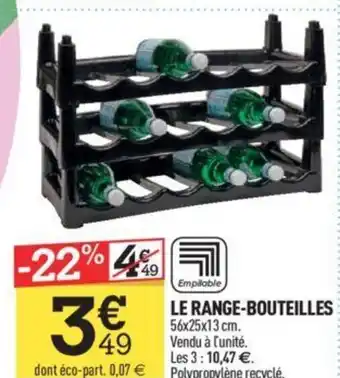 Centrakor LE RANGE-BOUTEILLES 56x25x13 cm. offre