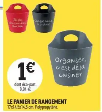 Centrakor LE PANIER DE RANGEMENT offre