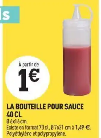 Centrakor LA BOUTEILLE POUR SAUCE 40 CL offre