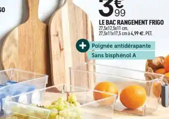 Centrakor LE BAC DE RANGEMENT FRIGO offre