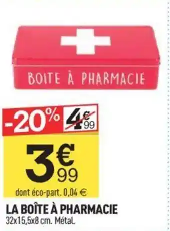 Centrakor LA BOÎTE À PHARMACIE 32x15,5x8 cm. Métal. offre