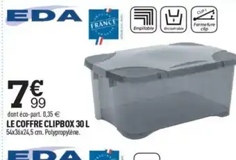 Centrakor LE COFFRE CLIPBOX 30 L 54x36x24,5 cm offre