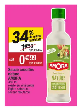 Migros Sauce crudités nature AMORA offre