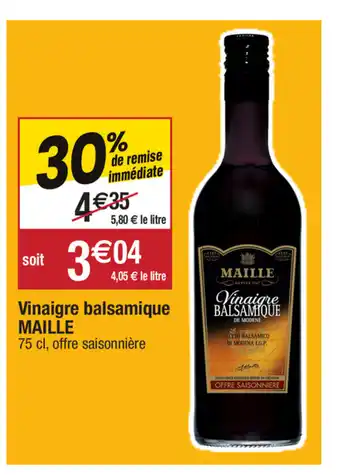 Migros Vinaigre balsamique MAILLE offre