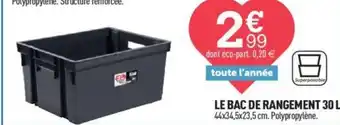 Centrakor LE BAC DE RANGEMENT 30 L offre