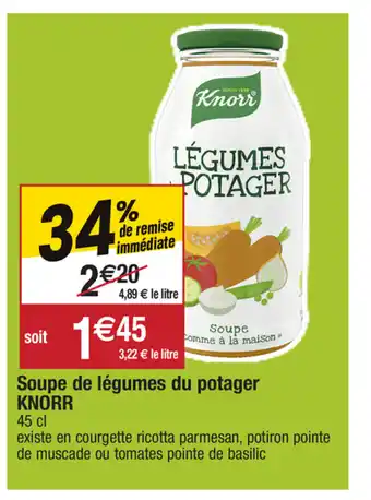 Soupe de légumes du potager