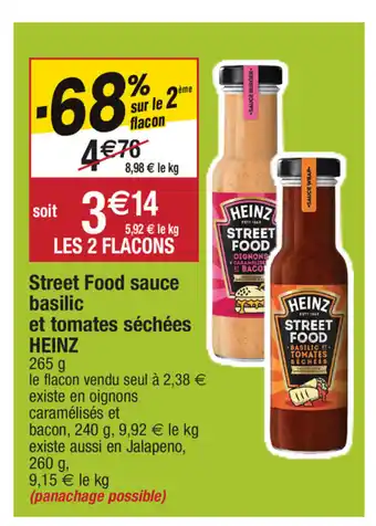 Street food sauce basilic