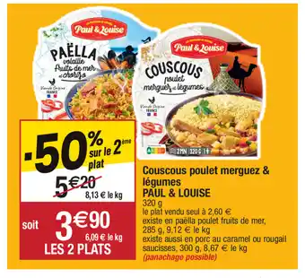 Migros Couscous poulet merguez & légumes offre