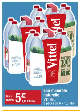 Migros Eau minérale naturelle vittel offre