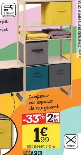 Centrakor LE CASIER offre