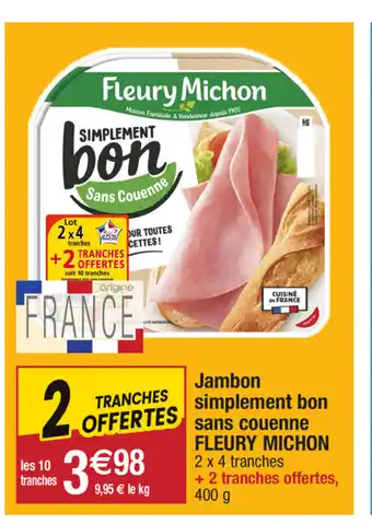 Migros Jambom simplement bon sans couenne fleury michon offre