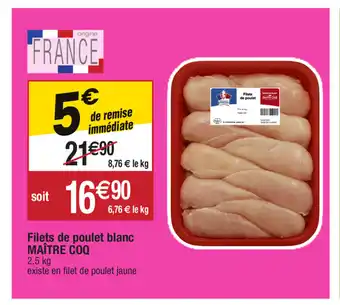 Migros Filets de poulet blanx offre
