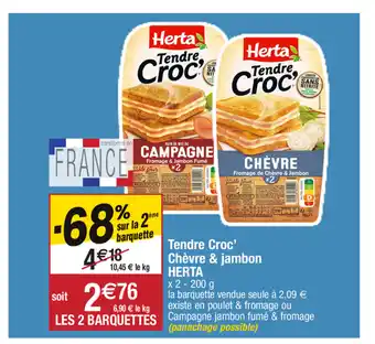 Migros Tendre croc' chèvre & jambon offre