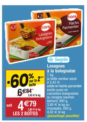 Lasagnes à la bolognaise