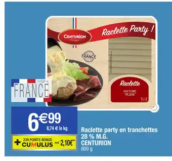 Migros Raclette party en tranchettes offre