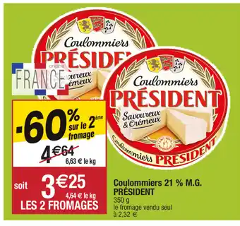 Migros Coulommiers 21% M.G. président offre