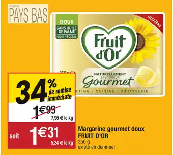 Margarine gourmet doux