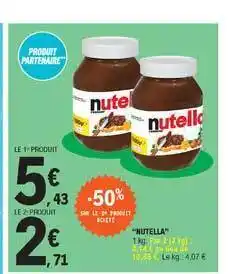 E.Leclerc Express "nutella" offre