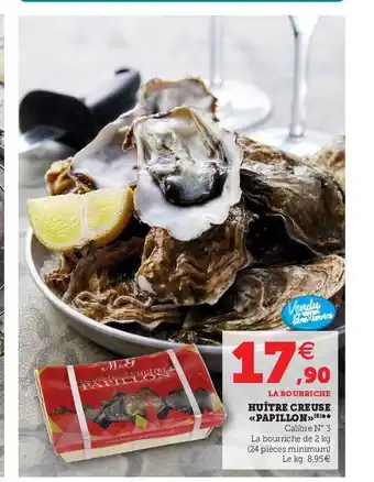 Hyper U Huître Creuse «papillon» offre
