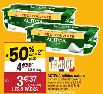 Migros Activia bifidus nature offre