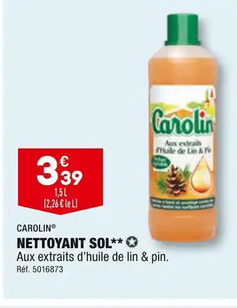 ALDI Carolin nettoyant sol offre