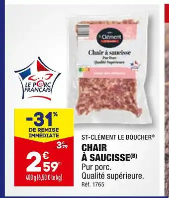 St-clément le boucher chair à saucisse