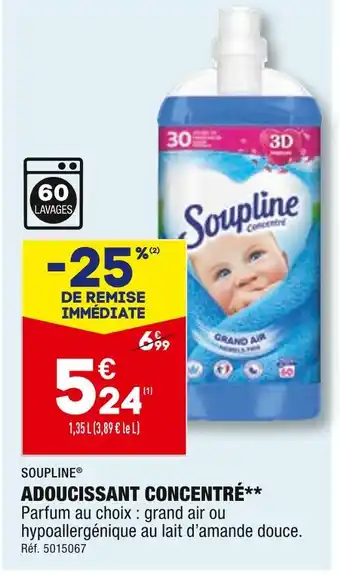 ALDI Soupline adoucissant concentré offre