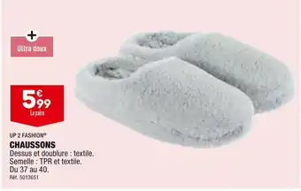 ALDI Up 2 fashion chaussons offre