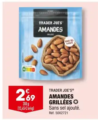 ALDI Trader joe’s amandes grillées offre