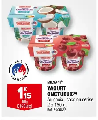 ALDI Milsani yaourt onctueux offre