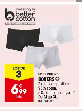 ALDI Up 2 fashion boxers offre