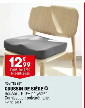 ALDI Novitesse coussin de siège offre