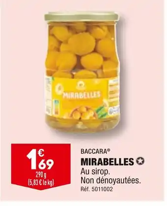 ALDI Baccara mirabelles offre